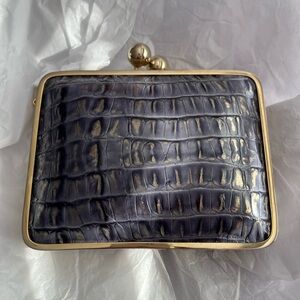 Brahmin Arden Minaudiere Patina La Scala clutch.